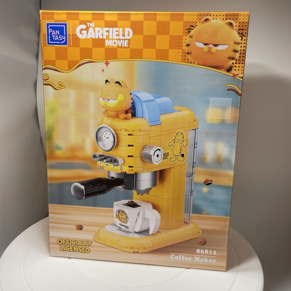 Pantasy Garfield Movie Coffee Maker Building Set 86812 Officially Licensed New
